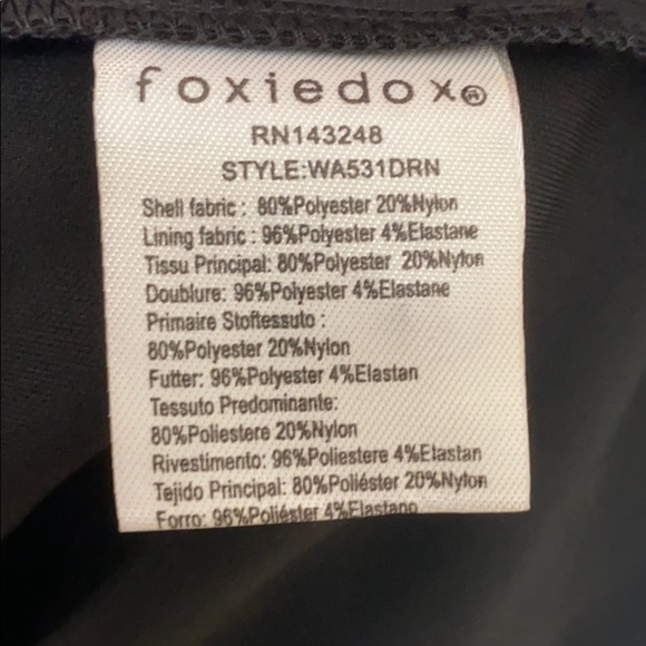 Foxiedox Red and Black Embroidered Dress Sz 2 New! - Picture 8 of 16